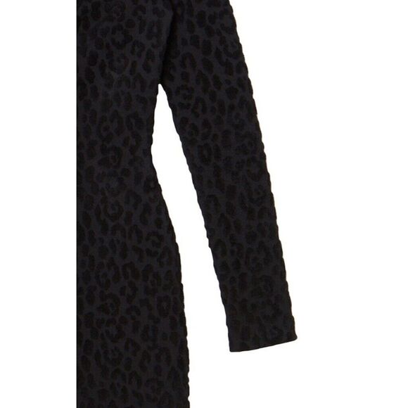 NWT. $1999Carolina Herrera Off-The-Shoulder Leopard Jacquard Midi Dress Sz XS/TP - Picture 6 of 11